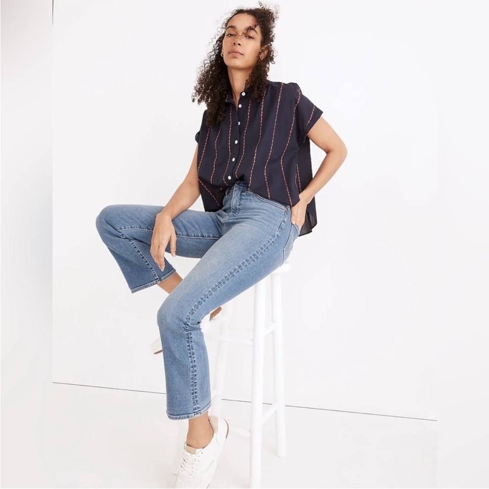 Madewell Cali Demi Boot Jeans Dorrance Wash Tencel Denim Edition ND553 Size 29